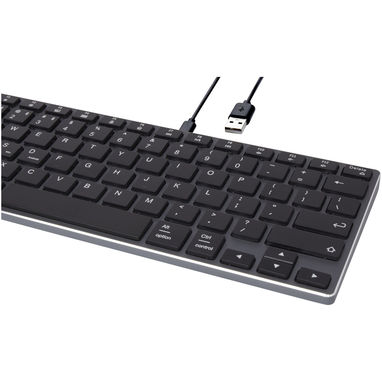 Hybrid Bluetooth-клавіатура AZERTY, колір суцільний чорний - 12421690- Фото №8