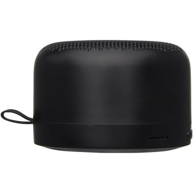 Loop Bluetooth-колонка из переработанного пластика мощностью 5 Вт, цвет сплошной черный - 12422290- Фото №4
