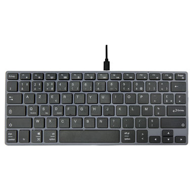 Hybrid Bluetooth-клавіатура AZERTY, колір суцільний чорний - 12423590- Фото №3