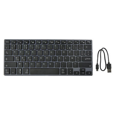 Hybrid Bluetooth-клавіатура AZERTY, колір суцільний чорний - 12423590- Фото №6