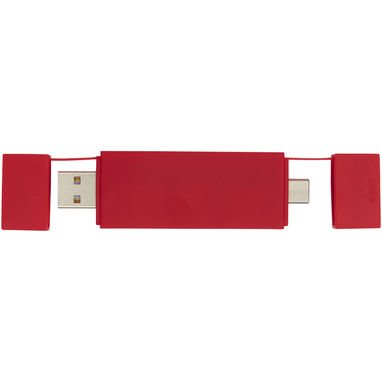 Mulan Двойной USB 2.0-хаб, цвет красный - 12425121- Фото №2