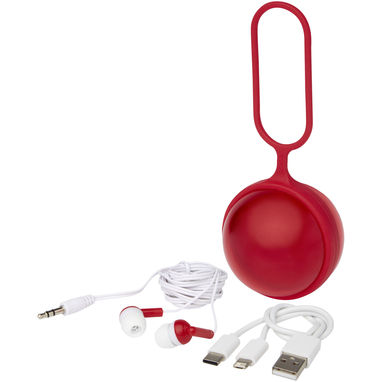 Simba Кабель для заряджання та навушники «3 в 1», колір червоний - 12426021- Фото №5