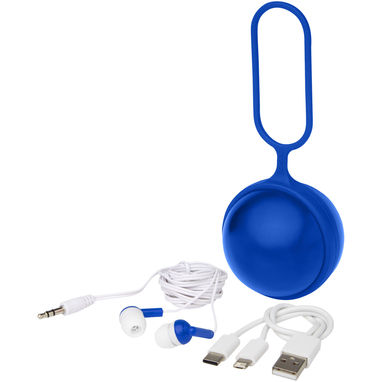 Simba Кабель для заряджання та навушники «3 в 1», колір ярко-синій - 12426053- Фото №5