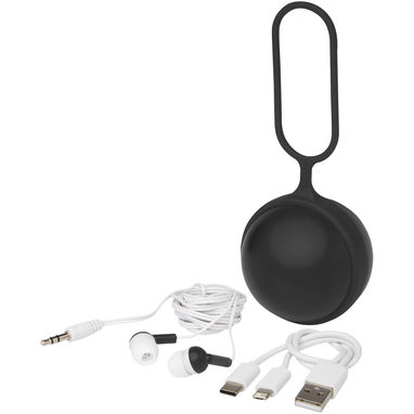 Simba Кабель для заряджання та навушники «3 в 1», колір суцільний чорний - 12426090- Фото №5