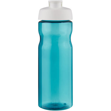 Спортивна бутилка H2O Base® об'ємом 650 мл з відкидаючою кришкою, колір аква, білий - 21004524- Фото №2