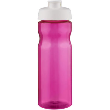 Спортивная бутылка H2O Base® объемом 650 мл с откидывающейся крышкой, цвет фуксия, белый - 21004526- Фото №2