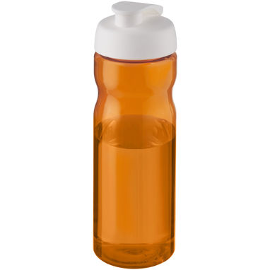 Спортивная бутылка H2O Base® объемом 650 мл с откидывающейся крышкой, цвет оранжевый, белый - 21004530- Фото №1