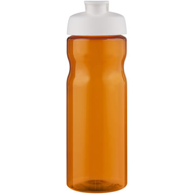 Спортивная бутылка H2O Base® объемом 650 мл с откидывающейся крышкой, цвет оранжевый, белый - 21004530- Фото №2
