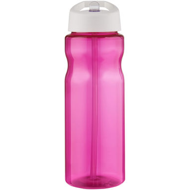 Спортивная бутылка H2O Base® объемом 650 мл с крышкой-носиком, цвет фуксия, белый - 21004945- Фото №2
