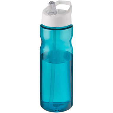 Спортивна бутилка H2O Base® об'ємом 650 мл з кришкою-носиком, колір колір морської хвилі, білий - 21004956- Фото №1