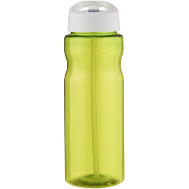 Спортивная бутылка H2O Base® объемом 650 мл с крышкой-носиком, цвет лайм, белый - 21004965- Фото №2