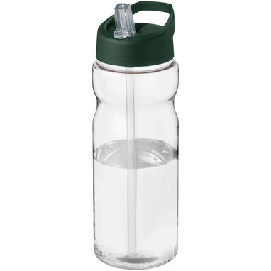 Спортивна бутилка H2O Base® об'ємом 650 мл з кришкою-носиком, колір зелений, прозорий - 21004966- Фото №1