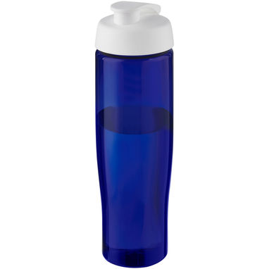 Спортивна пляшка H2O Active® Eco Tempo об'ємом 700 мл з кришкою, що відкидається., колір білий, синій - 21044803- Фото №1