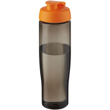 Спортивная бутылка H2O Active® Eco Tempo объемом 700 мл с откидывающейся крышкой, цвет оранжевый, темно-серый - 21044831- Фото №1