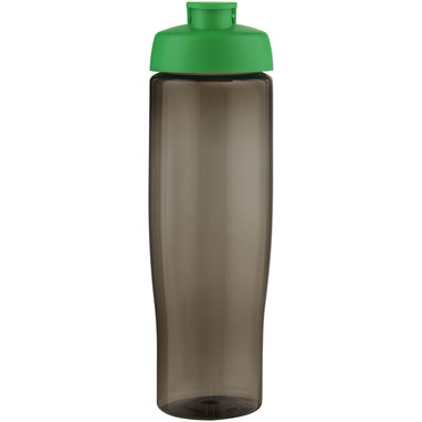 Спортивна пляшка H2O Active® Eco Tempo об'ємом 700 мл з кришкою, що відкидається., колір зелений, темно-сірий - 21044861- Фото №2