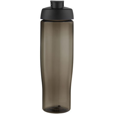 Спортивная бутылка H2O Active® Eco Tempo объемом 700 мл с откидывающейся крышкой, цвет сплошной черный, темно-серый - 21044890- Фото №2