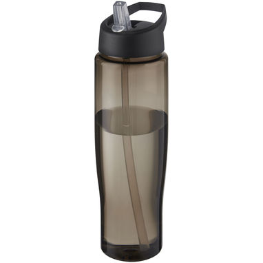 Спортивна пляшка H2O Active® Eco Tempo об'ємом 700 мл з кришкою-носиком, колір суцільний чорний, темно-сірий - 21044990- Фото №1