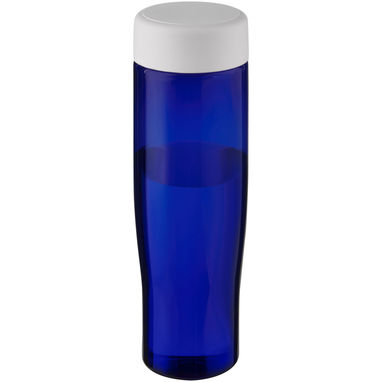 Пляшка для води H2O Active® Eco Tempo об'ємом 700 мл з кришкою, що закручується., колір білий, синій - 21045003- Фото №1