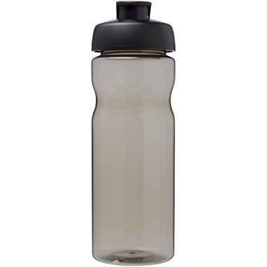 H2O Active® Eco Base Спортивная бутылка объемом 650 мл с откидывающейся крышкой, цвет сплошной черный, темно-серый - 22010090- Фото №2