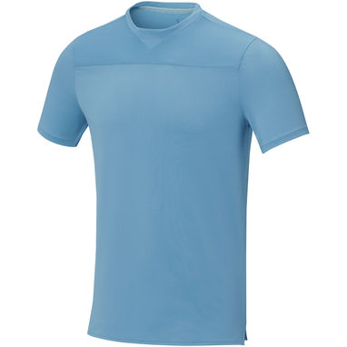 Borax Мужская футболка с короткими рукавами из переработанного полиэстера, сертифицированного согласно GRS, цвет синий  размер XS - 37522510- Фото №1