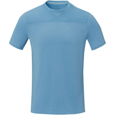 Borax Мужская футболка с короткими рукавами из переработанного полиэстера, сертифицированного согласно GRS, цвет синий  размер XS - 37522510- Фото №2