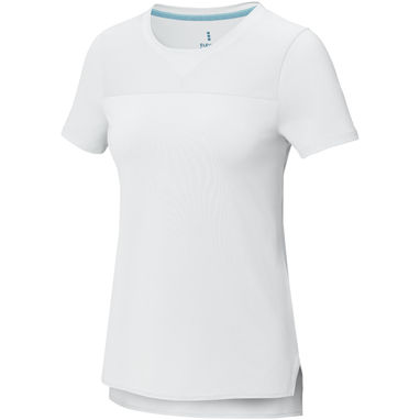 Borax Жіноча футболка з короткими рукавами із переробленого поліестеру згідно стандарту GRS з відмінним кроєм, колір білий  розмір XS - 37523010- Фото №1