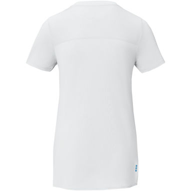 Borax Жіноча футболка з короткими рукавами із переробленого поліестеру згідно стандарту GRS з відмінним кроєм, колір білий  розмір XS - 37523010- Фото №3