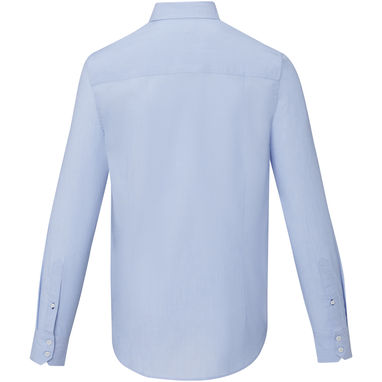 Cuprite Чоловіча футболка з довгим рукавом, виготовлена з натуральних матеріалів, що відповідають стандарту GOTS., колір світло-синій  розмір M - 37524502- Фото №3