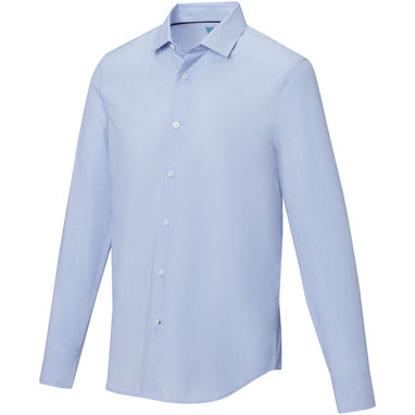 Cuprite Чоловіча футболка з довгим рукавом, виготовлена з натуральних матеріалів, що відповідають стандарту GOTS., колір світло-синій  розмір 3XL - 37524506- Фото №1