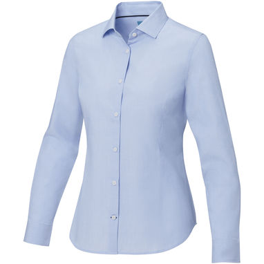 Cuprite Жіноча футболка з довгим рукавом, виготовлена ​​з натуральних матеріалів, що відповідають стандарту GOTS, колір світло-синій  розмір XS - 37525500- Фото №1