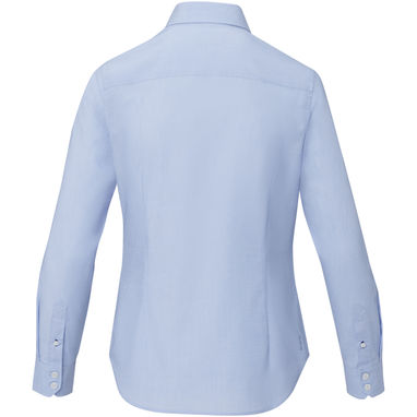 Cuprite Жіноча футболка з довгим рукавом, виготовлена ​​з натуральних матеріалів, що відповідають стандарту GOTS, колір світло-синій  розмір XS - 37525500- Фото №3