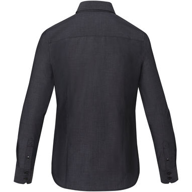Cuprite Жіноча футболка з довгим рукавом, виготовлена ​​з натуральних матеріалів, що відповідають стандарту GOTS, колір суцільний чорний  розмір XS - 37525900- Фото №3
