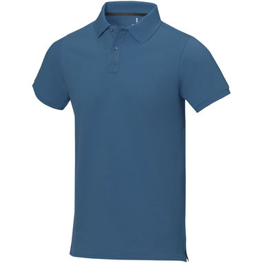 Calgary мужская футболка-поло с коротким рукавом, цвет синий  размер XS - 38080520- Фото №1