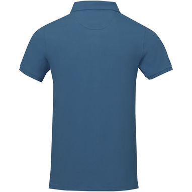 Calgary мужская футболка-поло с коротким рукавом, цвет синий  размер XS - 38080520- Фото №3