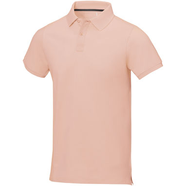 Calgary мужская футболка-поло с коротким рукавом, цвет розовый  размер XS - 38080910- Фото №1