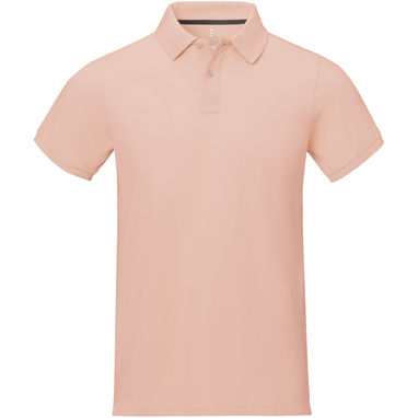 Calgary мужская футболка-поло с коротким рукавом, цвет розовый  размер XS - 38080910- Фото №2