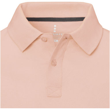 Calgary мужская футболка-поло с коротким рукавом, цвет розовый  размер XS - 38080910- Фото №4