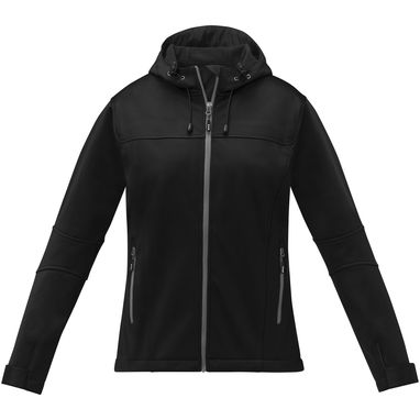 Match Женская куртка софтшел, цвет сплошной черный  размер XS - 38328900- Фото №2