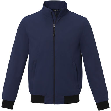 Keefe Легкая куртка-бомбер унисекс, цвет темно-синий  размер L - 38331553- Фото №2