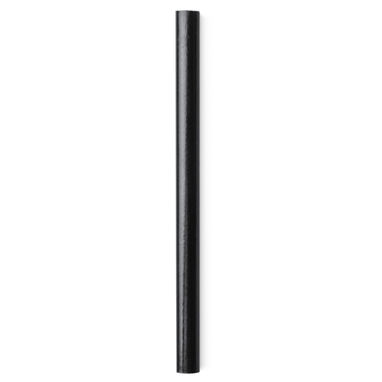 Столярный карандаш овальной формы для удобной разметки, цвет черный - LA8088S102- Фото №1