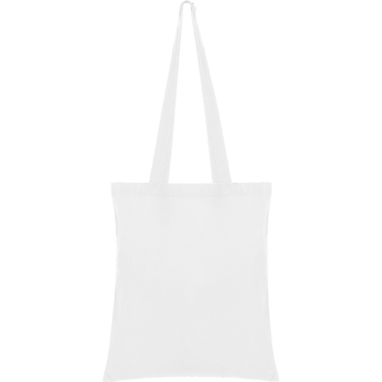 Сумка з бавовняної тканини, колір білий - BO7602M1501- Фото №1