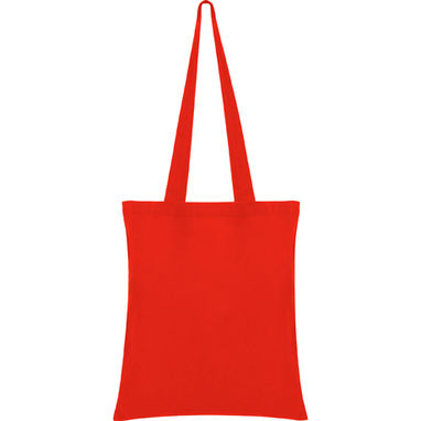 Сумка з бавовняної тканини, колір червоний - BO7602M1560- Фото №1