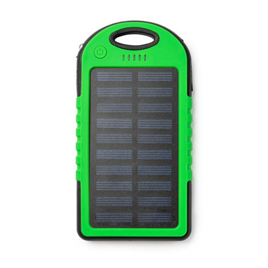 Аккумулятор на солнечных батареях, цвет зеленый - PB3354S1226- Фото №1