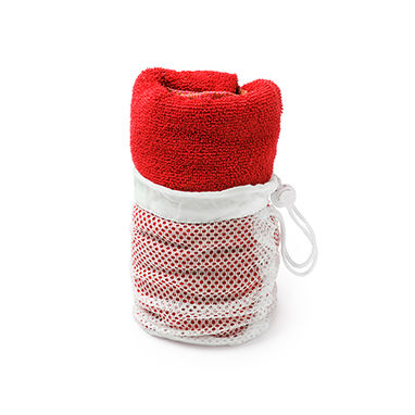 Абсорбуючий рушник з мікроволокна 185 г/кв.м, колір червоний - TW7057S160- Фото №1