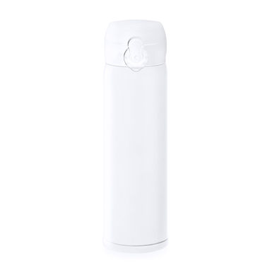 Пляшка-термос з нержавіючої сталі 304 з подвійною стінкою, колір білий - BI4106S101- Фото №1