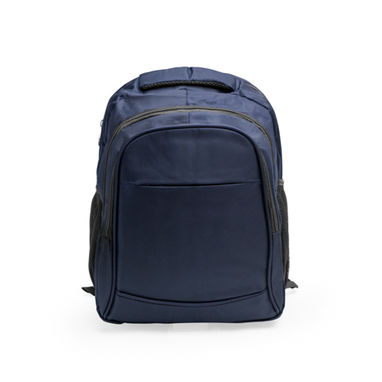 Рюкзак из нейлона 600D с мягкой спинкой и плечевыми ремнями, цвет синий - MO7173S155- Фото №1