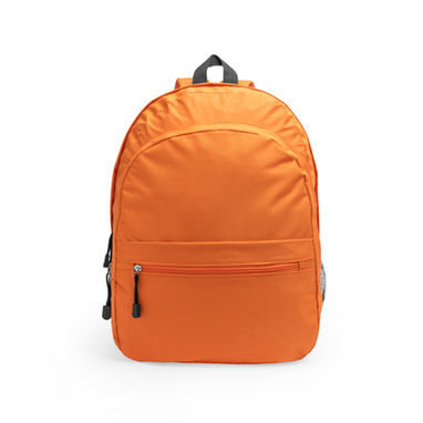 Рюкзак из полиэстера 600D с двумя основными отделениями и передним карманом, цвет оранжевый - MO7174S131- Фото №1