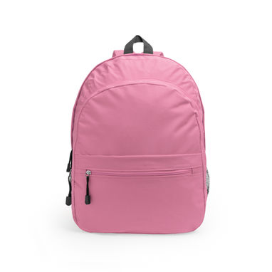 Рюкзак из полиэстера 600D с двумя основными отделениями и передним карманом, цвет розовый - MO7174S148- Фото №1