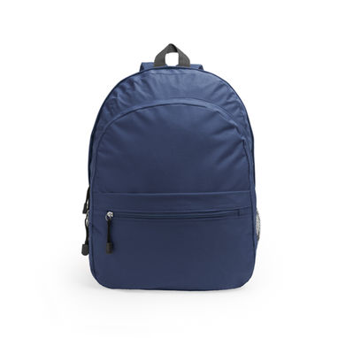 Рюкзак из полиэстера 600D с двумя основными отделениями и передним карманом, цвет синий - MO7174S155- Фото №1