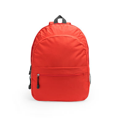 Рюкзак из полиэстера 600D с двумя основными отделениями и передним карманом, цвет красный - MO7174S160- Фото №1